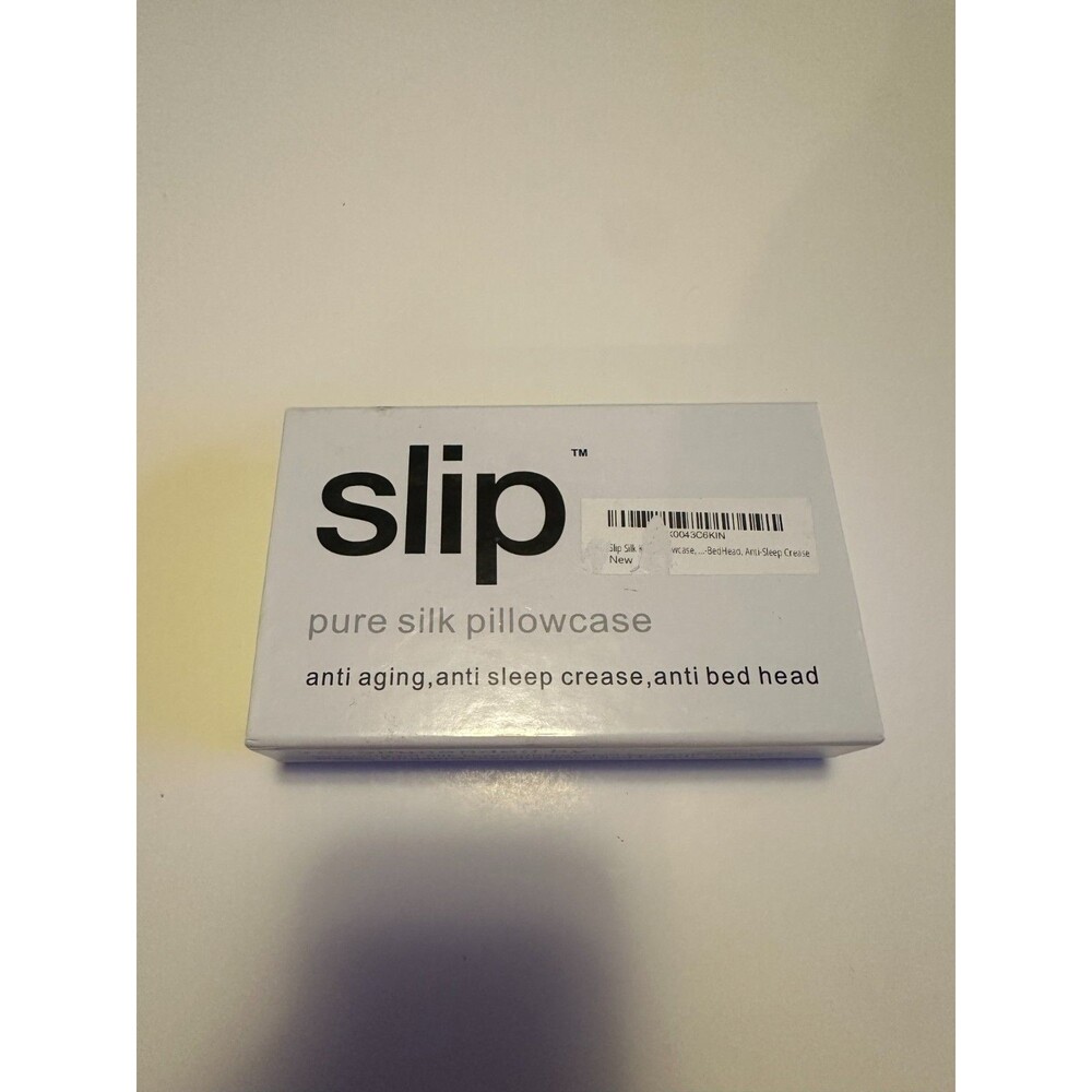 New Slip 20" x 30" Queen Pure Silk Pillow Case, Soft & Durable - Color White